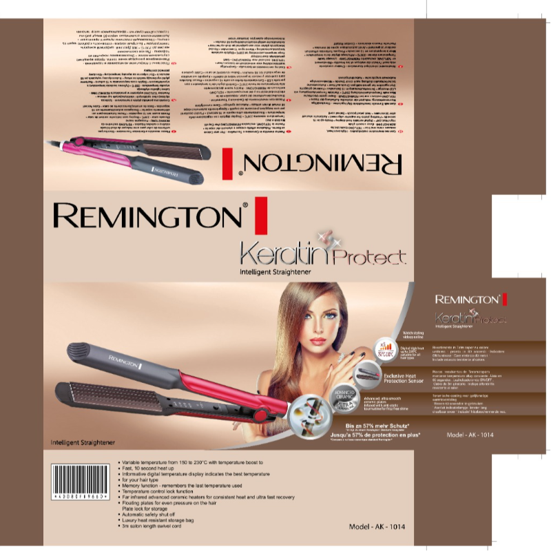 Remington Hair Crimper Keratin Protect Intelligent Straightener Main Image